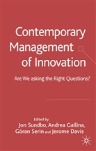 J. Davis, Jerome D. Davis, Gallina, A Gallina, A. Gallina, Andrea Gallina... - Contemporary Management of Innovation