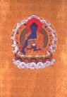 Medizinbuddha - Tibetischer Thanka