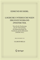 Edmund Husserl, U. Melle, Ullric Melle, Ullrich Melle - Logische Untersuchungen. Ergänzungsband. Zweiter Teil.. Tl.2