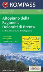 Kompass Karten: Kompass Karte Altopiano della Paganella, Dolomiti di Brenta