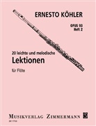 Ernesto Köhler - 20 leichte und melodische Lektionen op. 93 für Flöte. H.2