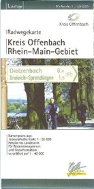 Kreis Offenbach, Rhein-Main-Gebiet, Radwegekarte