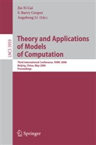 Jin-Yi Cai, Barry S. Cooper, S. Barry Cooper, Angsheng Li, Barr S Cooper, Barry S Cooper - Theory and Applications of Models of Computation