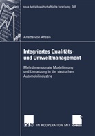 Anette Ahsen, Anette von Ahsen, Anette von Ahsen - Integriertes Qualitäts- und Umweltmanagement