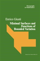 Giusti, Giusti, Enrico Giusti, Miguel A. Giusti - Minimal Surfaces and Functions of Bounded Variation