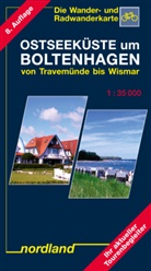 Peter Kast - Nordland Karten: Ostseeküste um Boltenhagen von Travemünde bis Wismar
