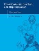 Ned Block, Ned (New York University) Block, Block Ned, Ned Block - Consciousness, Function, and Representation Collected Papers: Book 1