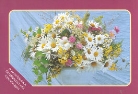 Grusskartenbox. Blumen in Vasen