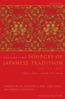 Theodore De Bary, W T de Bary, Wm Theodore De Bary, Et al, Carol Gluck, Wm. Theodore De Bary... - Sources of Japanese Tradition volume 2