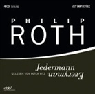 Philip Roth, Philipp Roth, Peter Fitz - Jedermann, 4 Audio-CDs (Audio book)