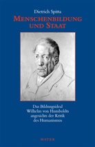 Dietrich Spitta - Menschenbildung und Staat