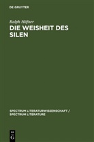 Ralph Häfner - Die Weisheit des Silen