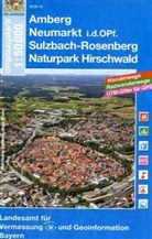 Topographische Karten Bayern - Bl.19: Amberg, Neumarkt i. d. OPf., Sulzbach-Rosenberg, Naturpark Hirschwald