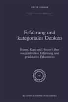 D. Lohmar, Dieter Lohmar - Erfahrung und kategoriales Denken
