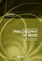 BP McLaughlin, Brian P. McLaughlin, Brian P. (Rutgers University) Cohen Mclaughlin, Brian P. Cohen Mclaughlin, Jonathan Cohen, Jonathan (New York University School of Medicine) Cohen... - Contemporary Debates in Philosophy of Mind