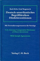 Karl-Erbo Kageneck, Karl-Erbo Graf Kageneck - Deutsch-amerikanisches Begriffslexikon Direktinvestitionen. U.S.-German Comparative Dictionary of Direct Investment