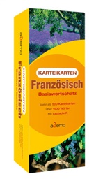 ademo GmbH, adem Verlag - Karteikarten Französisch Basiswortschatz, m. Lernbox