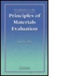 D. C. Jiles, David Jiles, David C. Jiles, David C. (University of Cardiff Jiles, David C. (Wolfson Centre for Magnetics Tech Jiles, David C. (Wolfson Centre for Magnetics Technology Jiles... - Introduction to the Principles of Materials Evaluation