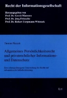 Thomas Placzek - Allgemeines Persönlichkeitsrecht und privatrechtlicher Informations- und Datenschutz