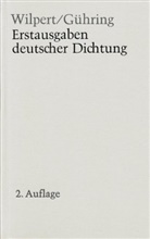 Adolf Gühring, Gero von Wilpert - Erstausgaben deutscher Dichtung