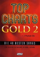 Helmut Hage - Top Charts Gold, für Klavier, Keyboard, Gitarre, Gesang, m. 2 Audio-CDs. Bd.2