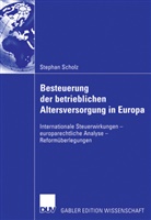 Stephan Scholz - Besteuerung der betrieblichen Altersversorgung in Europa