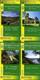 Landesam für Vermessung und Geobasisinfor - Topographische Karten Rheinland-Pfalz: Topographische Karte Rheinland-Pfalz Naturpark Nassau, 4 Bl.