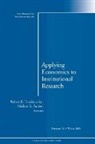 Robert K. Paulsen Toutkoushian, Michael B. Paulsen, Robert K. Toutkoushian - Applying Economics to Institutional Research