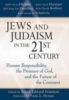 Edward Feinstein - Jews and Judaism in the Twenty First Century