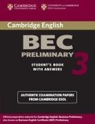 CAMBRIDGE ESOL - Cambridge Business English Certificate BEC - Preliminary 3: Cambridge BEC Preliminary 3 Student Book with Answers