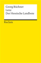 Georg Büchner - Lenz · Der Hessische Landbote. Textausgabe mit editorischer Notiz und Nachwort