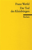 Franz Werfel - Der Tod des Kleinbürgers