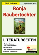 Lynn-Sven Kohl, Astrid Lindgren - Astrid Lindgren 'Ronja Räubertochter', Literaturseiten