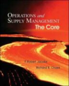 Richard Chase, F. Robert Jacobs, F. Robert/ Chase Jacobs, Robert Jacobs - Operations and Supply Management