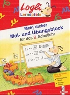 Corin Beurenmeister, Corina Beurenmeister, Falko Honnen - Mein dicker Mal- und Übungsblock: Für das 2. Schuljahr