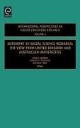 Tight M., M. Tight M., Gerlese Akerlind, Carole Kayrooz, Malcolm Tight - Autonomy in Social Science Research
