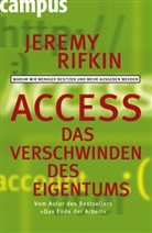 Jeremy Rifkin, Klaus Binder, Tatjana Eggeling - Access - Das Verschwinden des Eigentums