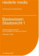 Alexander Thiele, Alexander (Dr.) Thiele, Alexander (Prof. Dr.) Thiele - Basiswissen Staatsrecht 1 - 2022. Bd.1