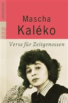 Mascha Kaleko, Mascha Kaléko, Zoch-Westpha, Gisel Zoch-Westphal, Gisela Zoch-Westphal - Verse für Zeitgenossen