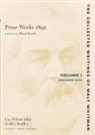 Walt Whitman, Floyd Stovall - Prose Works 1892: Volume I