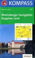 Kompass Karten: Kompass Karte Rheinsberger Seengebiet, Ruppiner Land