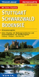 Travelmag Reisekarten: Travelmag Reisekarte Stuttgart, Schwarzwald, Bodensee