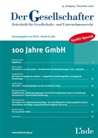 Susanne Kalss, Martin Schauer, Harald R. Jahn - 100 Jahre GmbH (f. Österreich)