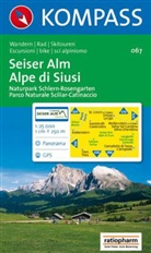 Kompass Karten: Kompass Karte Seiser Alm. Alpe di Siusi