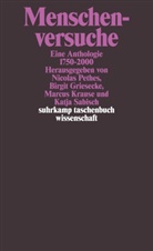 Birgi Griesecke, Birgit Griesecke, Marcus Krause, Marcus Krause u a, Nicolas Pethes, Katja Sabisch - Menschenversuche