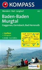 Kompass Karten: Kompass Karte Baden-Baden, Murgtal