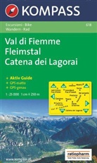 Kompass Karten: Kompass Karte Val di Fiemme, Fleimstal, Catena dei Lagorai