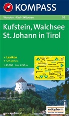Kompass Karten: Kompass Karte Kufstein, Walchsee, St. Johann in Tirol