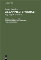Roman Ingarden, Rolf Fieguth, Wlodzimier Galewicz, Wlodzimierz Galewicz, Guido Küng - Gesammelte Werke - Band 3: Schriften zur frühen Phänomenologie