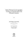 Baevskii, Solomon I Baevskii, Solomon I. Baevskii, Solomon L./ Perry Baevskii, John R. Perry, Alexander Vovin - Early Persian Lexicography - Farhangs of the Eleventh to the Fifteenth Centuries